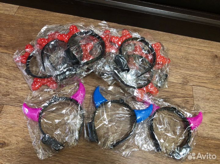 Ободок светящийся рожки/ микки маус/хэлоуин