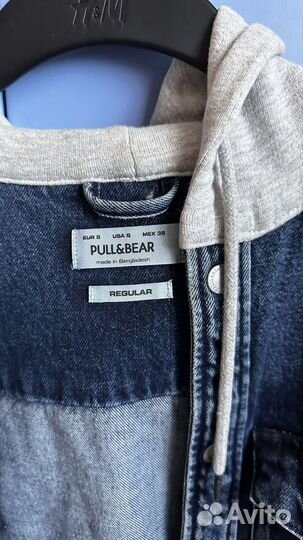 Джинсовая куртка pull and bear мужская