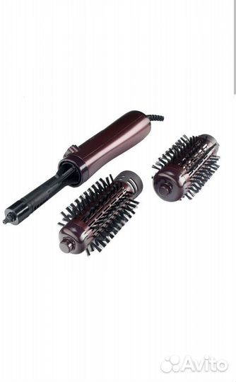 Фен-щётка Polaris PHS 1020RK бордовый/чёрный Новый