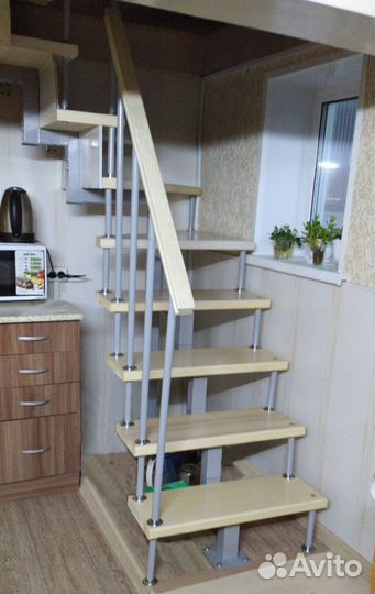 Лестница для дачи, полный комплект установки