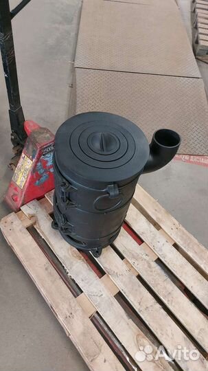 Буржуйка чугун с боковым отводом,очаг под казан