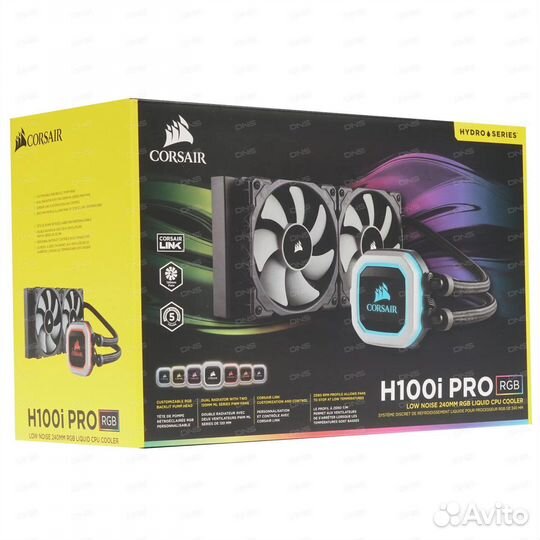 Водяное охлаждение Corsair h100i pro