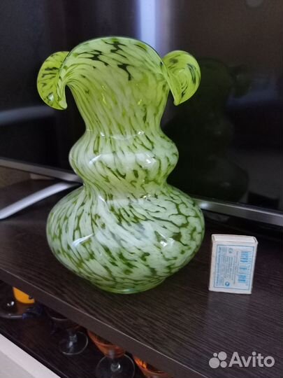 Ваза цветное стекло СССР