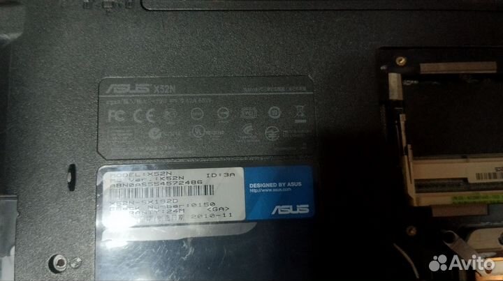 Ноутбук Asus X52N в разбор