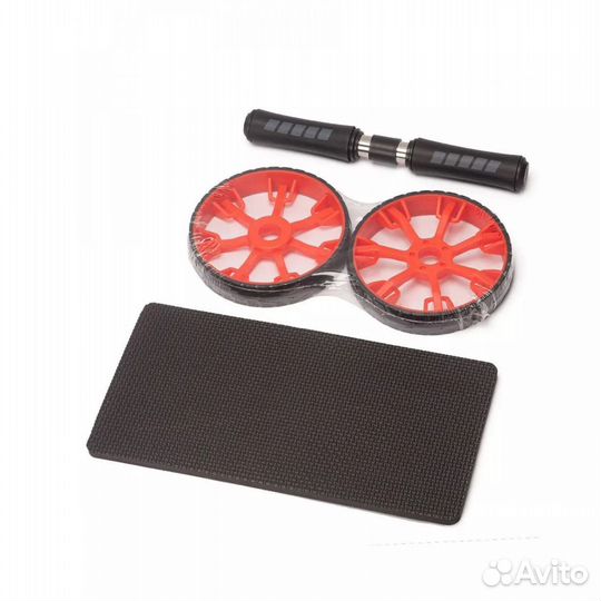 Ролик для пресса красный два колеса диаметр 15,5 с