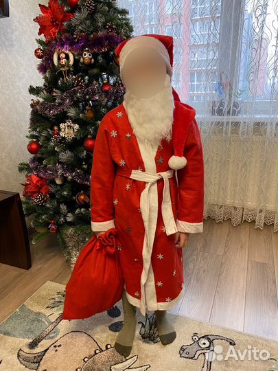 Костюм деда мороза детский
