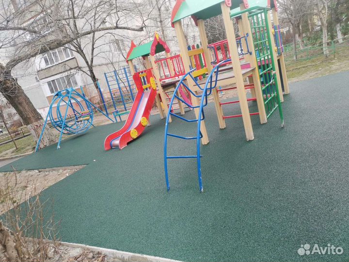 Резиновое покрытие для детских и спортивных пл