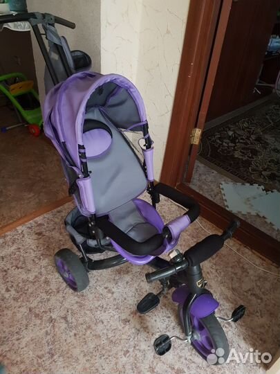 Детский велосипед с родительской ручкой