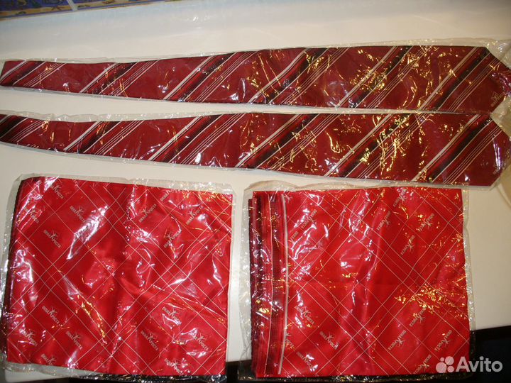 Новые галстуки и платки, натуральный шелк