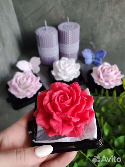 Цветы из мыла