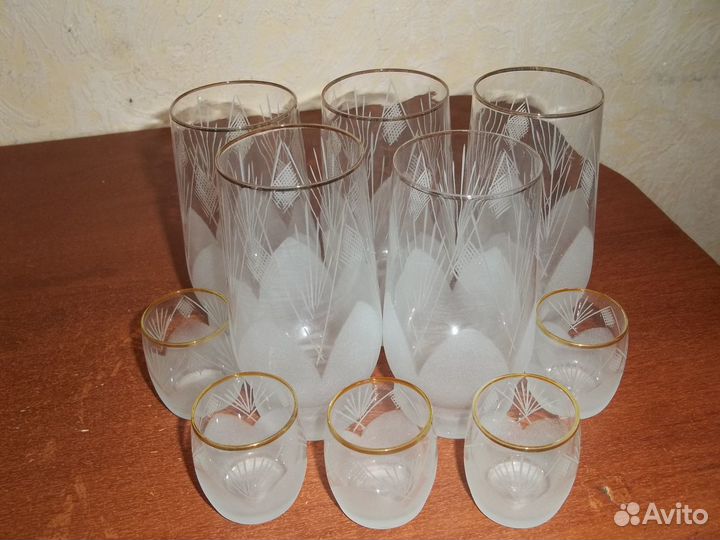 Хрусталь, стекло СССР Ваза,конфетница,бокалы,рюмки