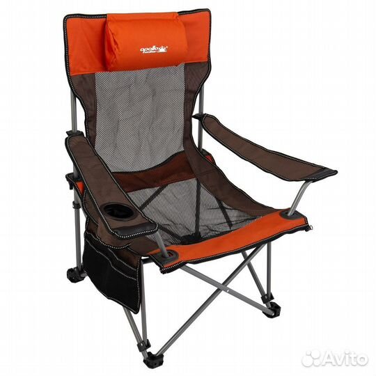Кресло-шезлонг складное с подлокотниками