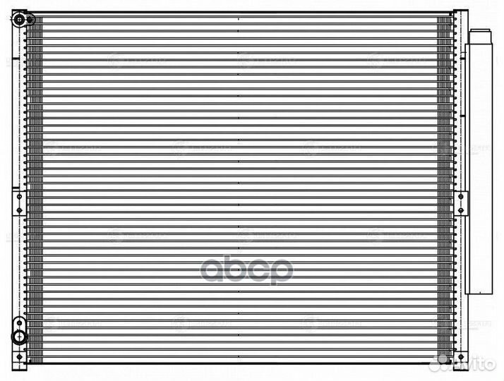 Радиатор кондиц. с ресивером для а/м Toyota Land