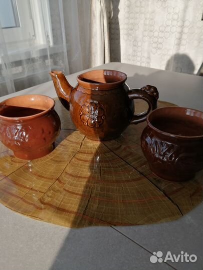 Керамика СССР чайник чашки