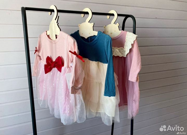 Новогоднее платье для девочки 80 90 новое