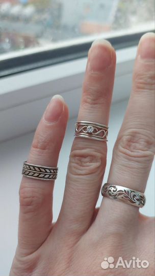 Серебряные кольца