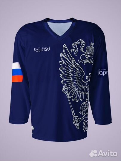 Хоккейный свитер (майка-цвет синий)
