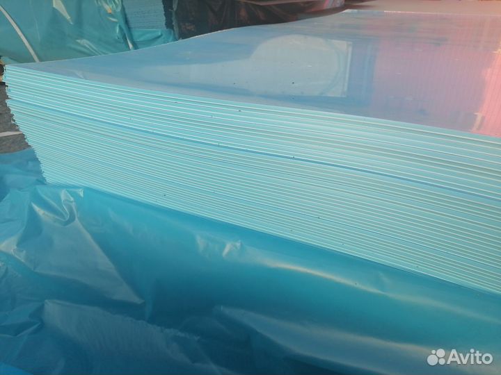 Листовой полипропилен серый/голубой (ассортимент)