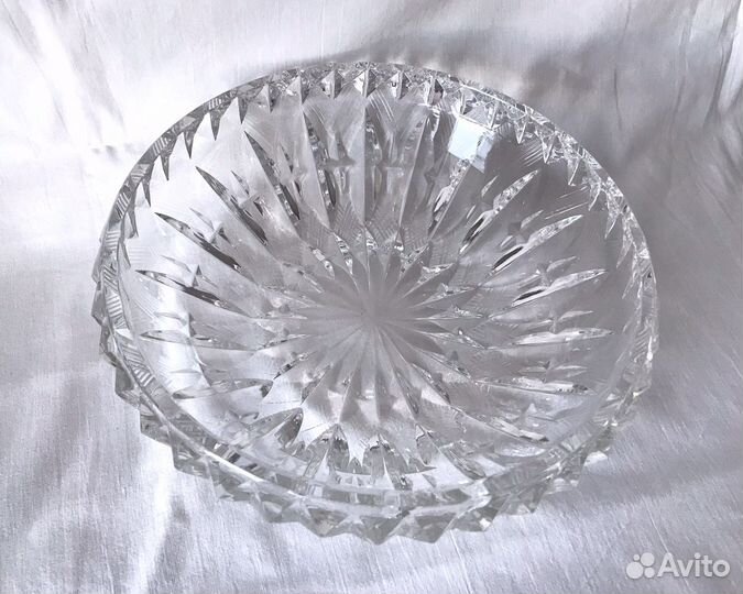 Винтажная хрустальная ваза, СССР