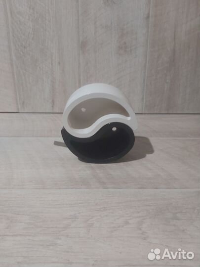 Гипсовое кашпо Инь-Янь