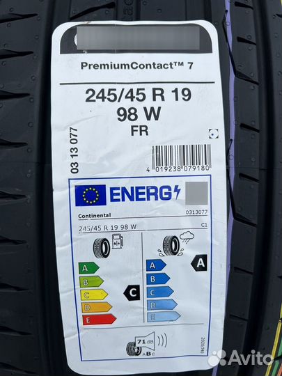 Continental PremiumContact 7 245/45 R19 98W