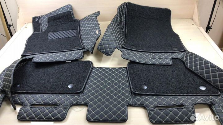 3D Коврики Geely Салон Багажник из Экокожи