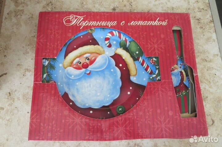 Тарелка для торта с лопаткой