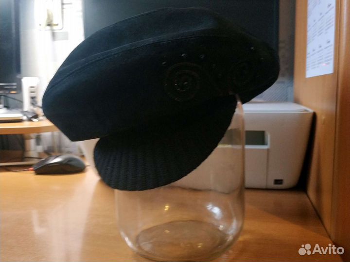 Берет женский замша и трикотаж