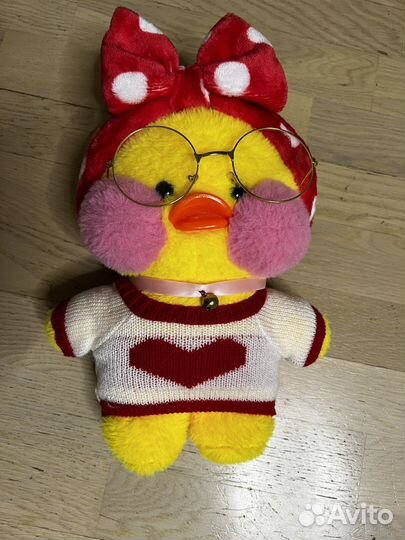 Уточка мягкая игрушка lalafanfan