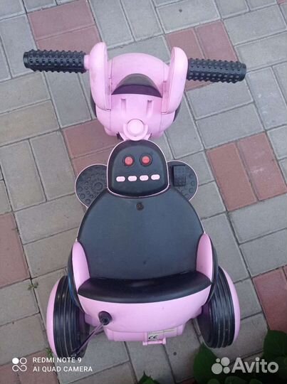 Детский электромобиль мотоцикл бу