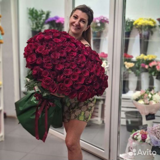 101 роза эквадор 