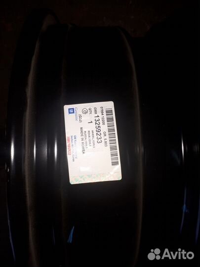 Диск колесный GM стальной 6.5 j x 15 5105 ET39 d56