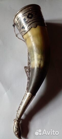Рог серебро кубачи 875 пр - СССР