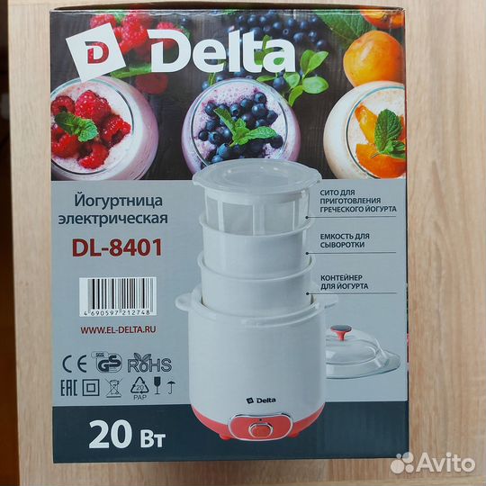 Йогуртница электрическая Delta DL-8401