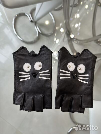 Перчатки митенки Karl Lagerfeld