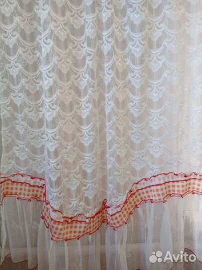 Штора тюлевая для кухни