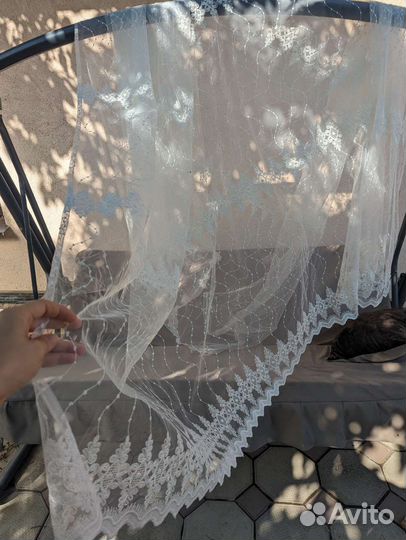 Тюль кремовая 250*180