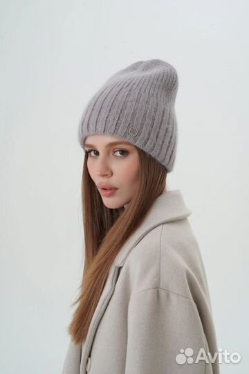 Шапка женская Зимняя Вязаная из Ангоры