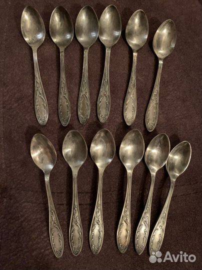 Кофейные ложки мельхиор