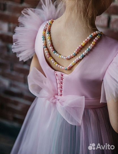 Платье единорог для девочки новое 116-122