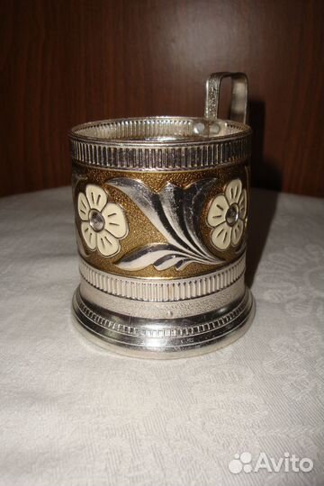 Подстаканник СССР алюминиевый