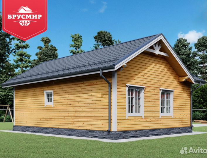 Дом из бруса теплый