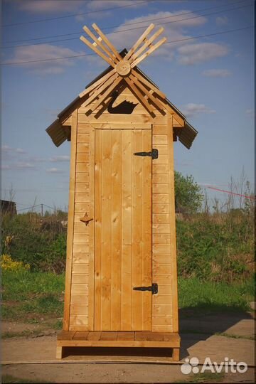 Дачный туалет деревянный HAT118