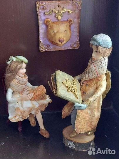 Ватные ёлочные игрушки