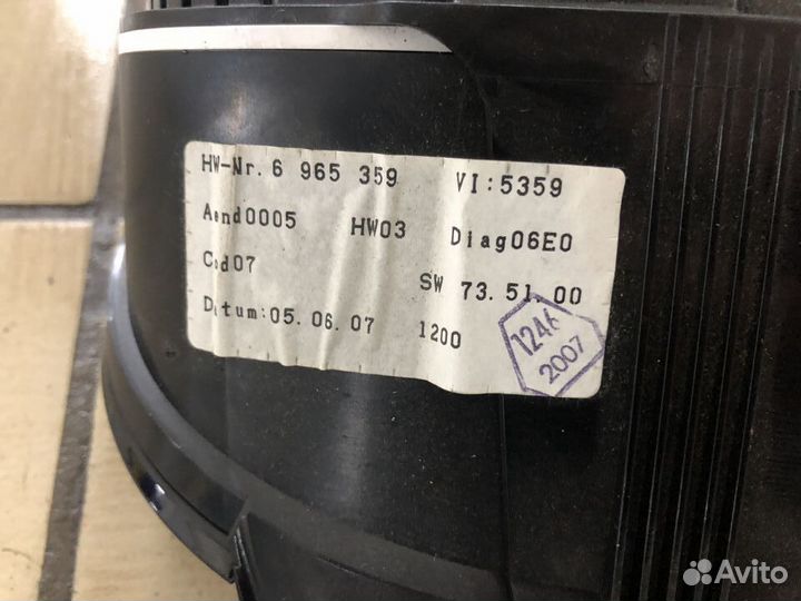 Приборная панель BMW 5 E60 АКПП