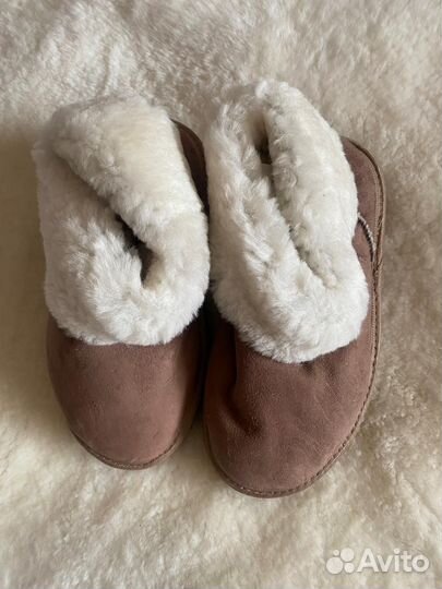 Домашние тапочки чуни из овчины/натуральный мех