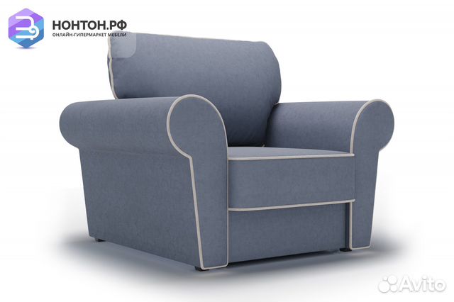 Кресло еврокнижка Прованс темно-серое