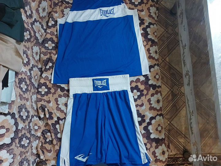 Синяя боксерская форма Everlast