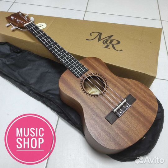 Укулеле тенор новая с чехлом