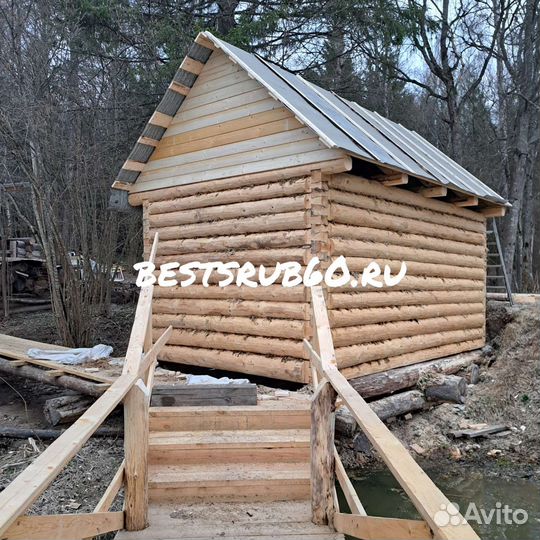 Сруб бани 5х3 с доставкой и установкой